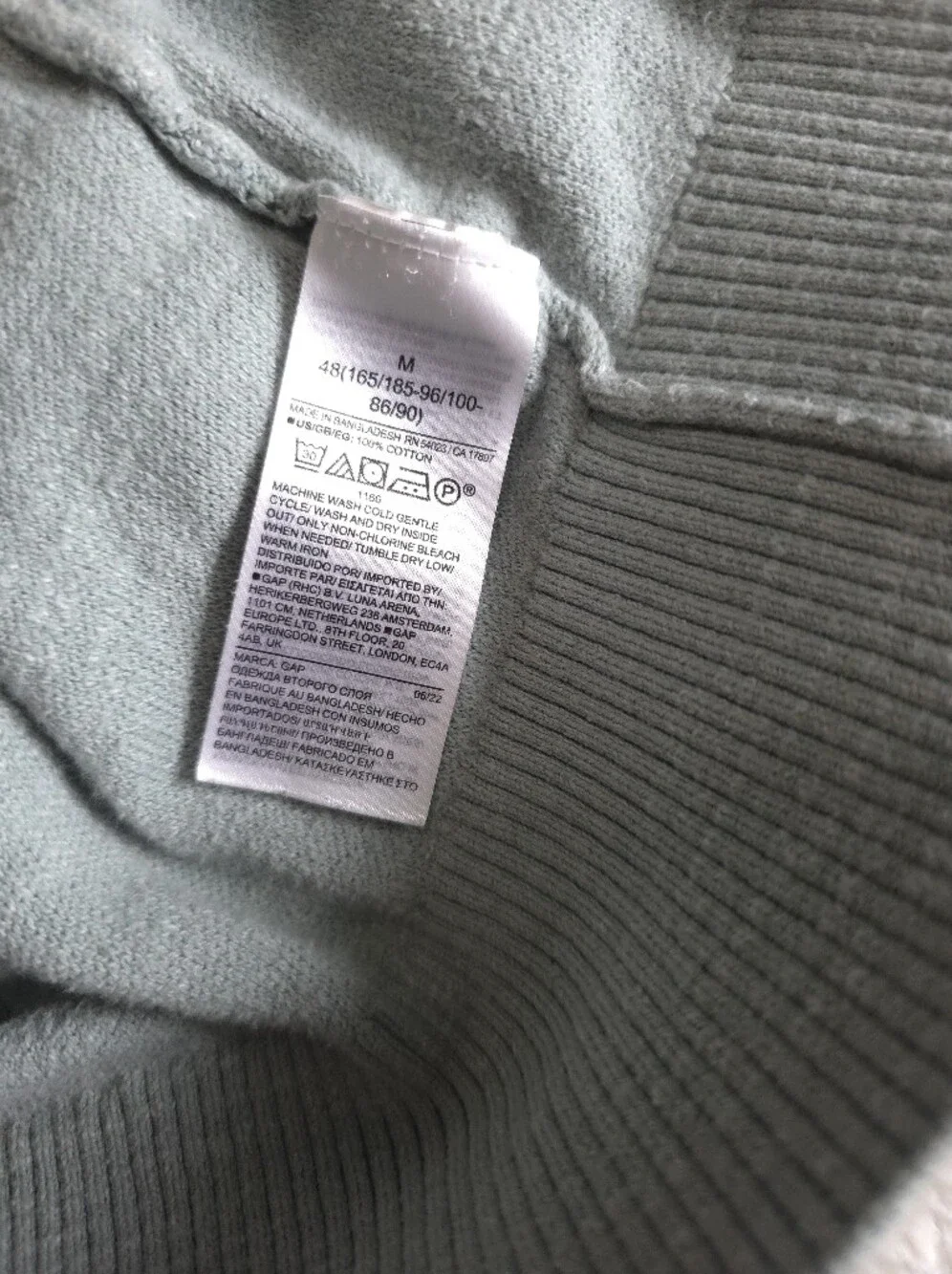 GAP Men's Sage Green Crewneck Sweater